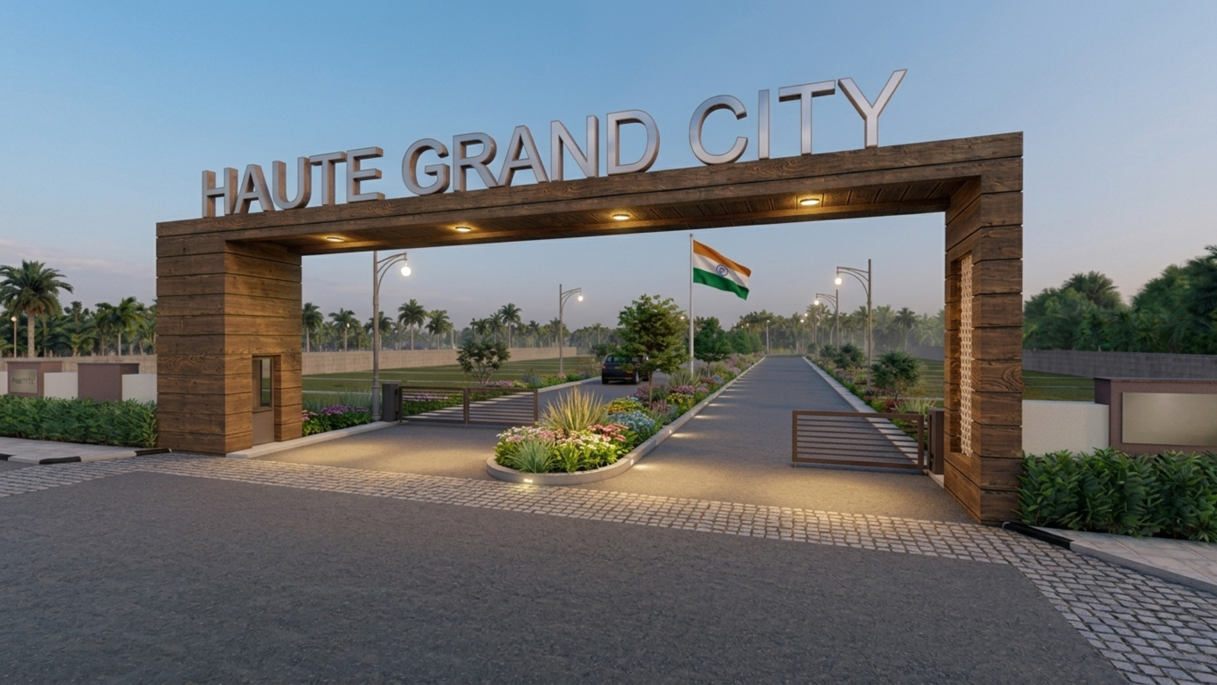 Haute Grand City township view